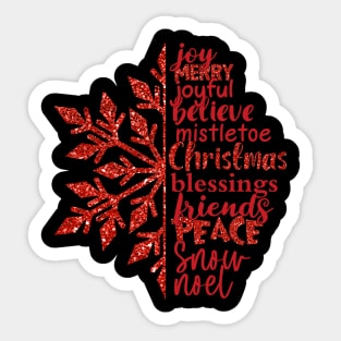 Christmas snowflake Sticker